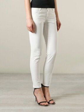 Stella McCartney White Skinny Jeans Size 26 Made in Italy